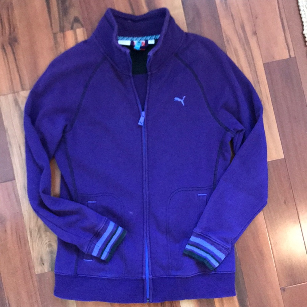 Puma jacket dry cell purple size Large